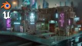 Save Time on Your Next Cyberpunk Project with the Stylized Cyberpunk Downtown Modular Pack [$]