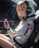 anime girls in space suit