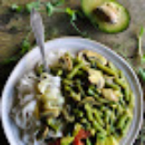 Green bean and mushroom sauce with coconut milk (ready in 15-minutes!) |VeganSandra