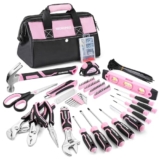 13Pc Pink Compact Tool Kit: Essential DIY Set for Women