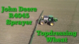 John Deere R4045 Sprayer Topdressing Winter Wheat