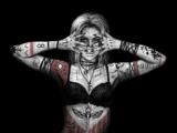 A Belly Dancer Vampire with Tattoos