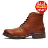 Cotswold REAL LEATHER Dauntsey Mens Fashion Casual Formal Smart Brogue Boots Tan