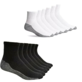 Men’s Heavy Duty Quarter Work Socks, Ankle Socks, Full Cushioned 10 Pairs 6-11