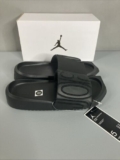Jordan Nola Slides Woman’s Sz 5 Black Sandals Slip On Lightweight Lifestyle New