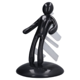 Standing Man Knife Stand Multifunctional Human Holder Kitchen Storage Black