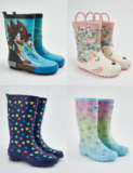 George Kids Boys Wellies Girls Rain Wellington Boots Disney Stitch Hearth Sonic