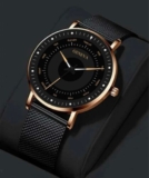 Ladies Women Quartz Wrist Watch Watches with Mesh Strap… Black & Gold Gift UK