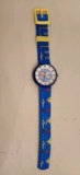 Swiss Made Flik Flak Kids Watch Airplane Theme