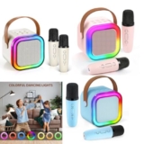 Kids Karaoke Machines for Girls, Karaoke Machine Kid with 2 Wireless Microphones