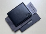 Hugo Boss Men’s Asolo Black Leather Bifold Wallet Card & Coin UK Christmas Gift