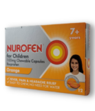 Nurofen For 7+ Year -12 Chewable Capsules-Designed For Children Aged 7 & Older-