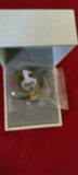 NewShe Jewellery 2 Pc Wedding Ring Set .925 Size 8 Sterling Silver Gold Tone