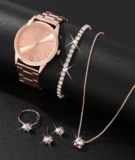 Watch Gift Set for Women Ladies Rose Gold 5 Pieces of Jewellery High Quality UK