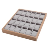 Watch Tray 24 Grid Organizer Jewelry Bracelet Display for Dresser Drawer Man