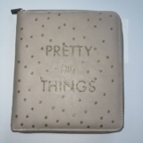 Jewellery Travel Wallet Pink with logo Pretty little Things