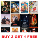 RETRO 80s MOVIE POSTERS Classic Greatest Cinema Room Decor Man Cave Wall Art