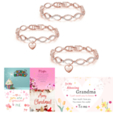 Bracelet Swarovski Crystal Jewellery Rose Gold Silver Infinity Jewlry Gift Women
