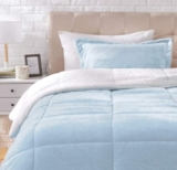 Amazon Basics Micromink Sherpa Comforter Bedding Set. Ultra Soft Full Queen Size