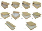Jewellery Boxes KRAFT COTTON FILLED JEWELLERY GIFT PRESENTATION STORAGE BOXES