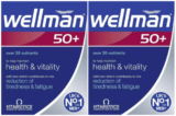 2 X Vitabiotics Wellman 50+ Plus Advanced Vitamin and Mineral Supplement 30 Tab