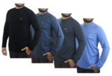 2 Pack Men Long Sleeve T Shirt Cotton Round Neck Top Plain T-shirt Tee Top S-3XL