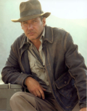 Mens Indiana Jones Harrison Ford Distressed Brown Genuine Cowhide Leather Jacket