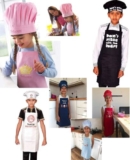 Kids Children Apron Hat Set Novelty Cooking Bakeware BBQ Christmas Birthday Gift