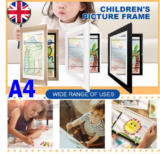 6pcs Kids Art Frames Front Opening A4 Kid Artwork Display Frame with Fixed.Strap