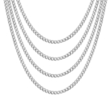Men’s 6mm Stainless Steel 18-24 Inch Cuban Curb Chain Necklace