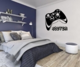 Personalised XBOX gamer controller gaming boy kids wall sticker vinyl decal
