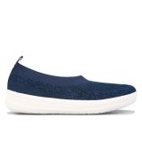 Women’s Fit Flop Uberknit Slip On Ballet Pumps in Blue