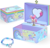 Style Girlz Musical Jewellery Box – Unicorn Jewellery Box For Girls – Kids Music