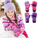 Warm Girls Winter Kids Ski Mittens Thicken Snow Gloves Kids Winter Gloves