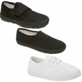 KIDS PE PUMPS UNISEX CHILDREN BOYS GIRLS BACK TO SCHOOL TRAINERS PLIMSOLLS SHOES