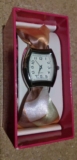 Ladies Watch With Changeable Fabric Straps