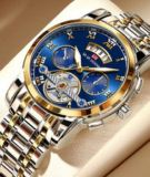 Mens Luxury Quartz Watch Stainless Steel Waterproof Casual Wristwatch Boxed New