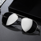 Men Driving Polarised Polarized Pilot Sunglasses UV 400 Aviators Grey Gun Metal
