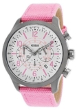 Versus Versace Chronograph Large Face Watch with Canvas Pink Strap BNIB