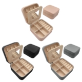 Portable Mini Jewellery Box Small Jewelry Case Travel Organiser Holder Mirror