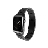 Black Wooden Style Men’s Watch Band for Apple Watch Smart Watch Strap-38mm