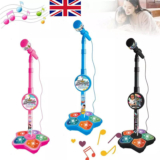 Kids Microphone and Stand Childrens Karaoke Machine with Lights for Girls Boys