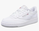 Reebok Men’s Club C 85 Sneakers – White/Grey, UK Size 8- Classic Casual Shoe
