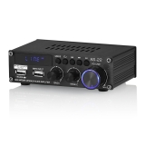 AS-22 Mini Digital Amplifier for Home/Car/Marine Bluetooth Receiver USB Player