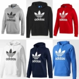 Adidas Men’s Trefoil Fleece Hoodie Hooded Sweatshirt