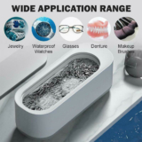 Ultrasonic Cleaner Sonic Wave Tank Glasses Watch Jewellery Cleaning Machine UK