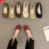 Girls Kids Smart Casual Slip On Mary Jane Strap Canvas Back to School Shoes Size