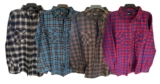 Mens Flannel Shirt Check Cotton Yarn Dyed Brushed Long Sleeve Plus Sizes