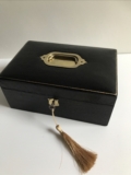 Antique  large jewellery box – 1900 – 1920 – working lock / key