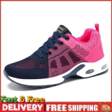 Unisex Casual Loafers Soft Lace-up Flat Shoes Outdoor Accessories (36 Blue Red)
